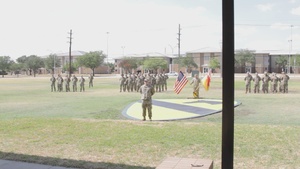 B-Roll of Lt. Gen. Douglas M. Gabram speaking at 1st Cavalry Division Patching Ceremony