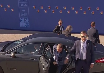 Arrival of Slovenian Prime Minister at the NATO Summit in Madrid