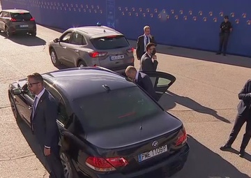 Arrival of German Chancellor at the NATO Summit in Madrid