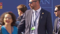 Arrival of French President at the NATO Summit in Madrid