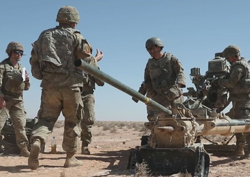 Oregon Army National Guard fire mission during African Lion 22 in Tunisia