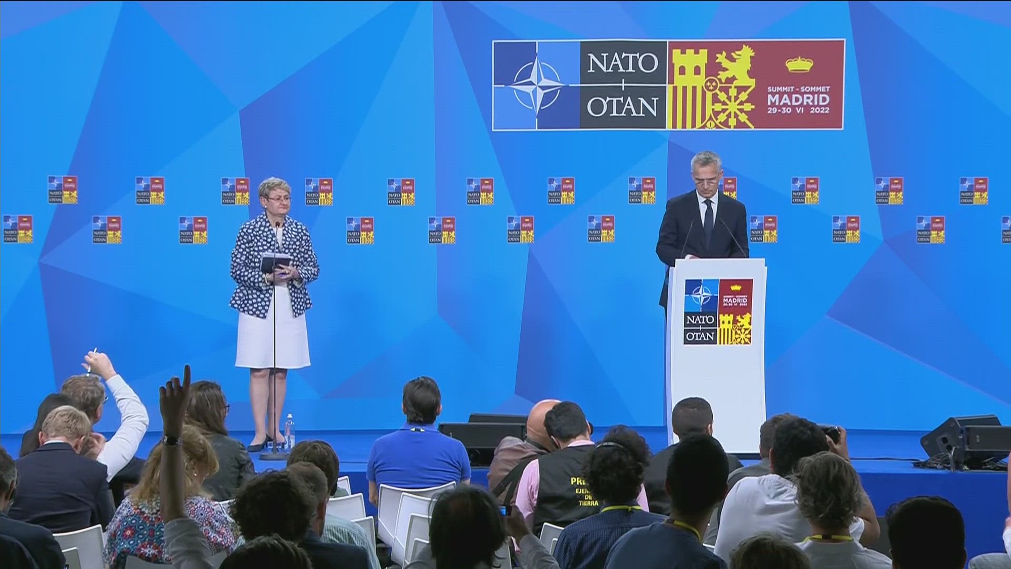 Final press conference by NATO Secretary General Jens Stoltenberg following the NATO Summit in Madrid on 30 June 2022.