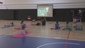 EFMP, MWR teaches yoga to kids