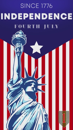 1st Infantry Division wishes you a Happy 4th of July!