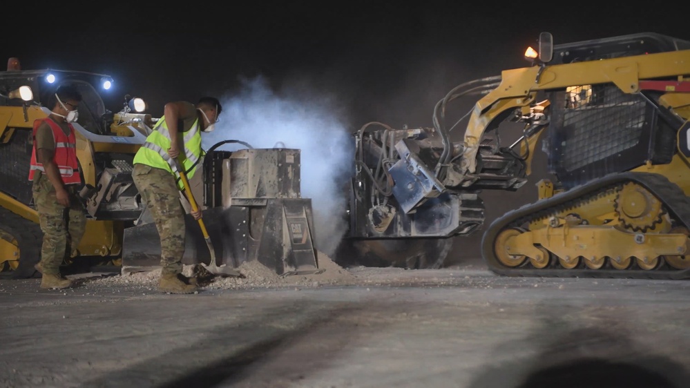 DVIDS - Video - Civil Engineers Hold Flight Line Repair Exercise