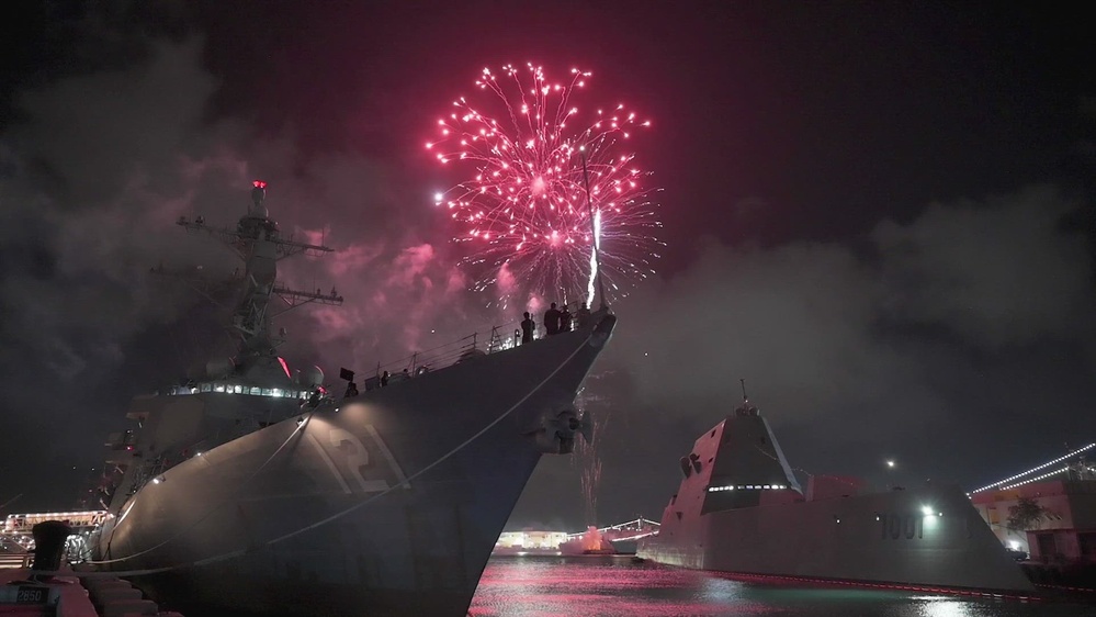 DVIDS Video RIMPAC 2022 4th of July Fireworks Show