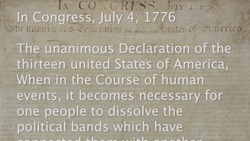 Declaration of Independence Transcript Scroll - Happy Independence Day Message