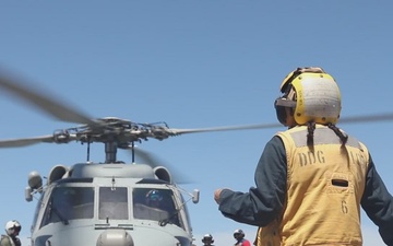 Sailors Conduct Flight Operations Aboard USS Dewey (DDG 105)