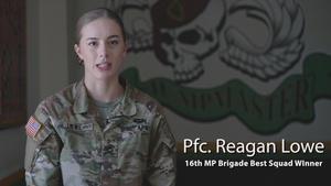 16th Military Police - XVIII Airborne Corps' Best Squad for the Brigade Separates