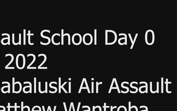 Day 0 Air Assault School