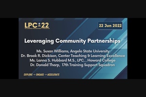 LPC-22 Leveraging Community Partnerships