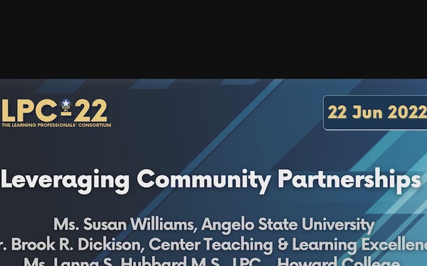 LPC-22 Leveraging Community Partnerships