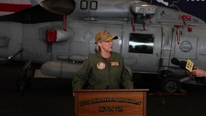 Abraham Lincoln Press Conference with International News Outlets at RIMPAC 2022