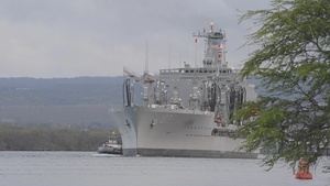 USNS Henry J. Kaiser (T-AO 187) departs Pearl Harbor
