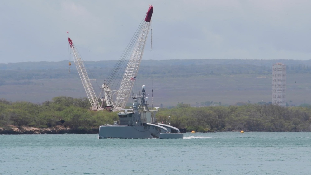 DVIDS - Video - Sea Hunter departs Pearl Harbor to begin the at-sea ...