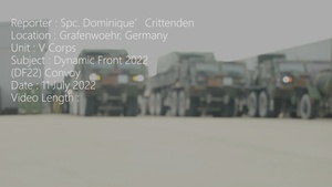 Exercise Dynamic Front 2022 Convoy