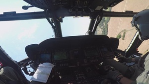 HH-60W takes on Mi-24 in first Air Combat Maneuver training (B-Roll)