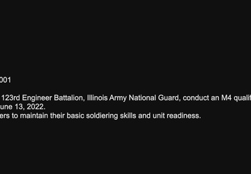 123rd Engineer Battalion, Illinois Army National Guard, conduct M4 qualification range.