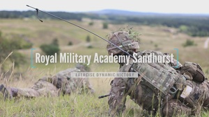 Royal Military Academy Sandhurst Officer Cadets train at Grafenwoehr Training Area