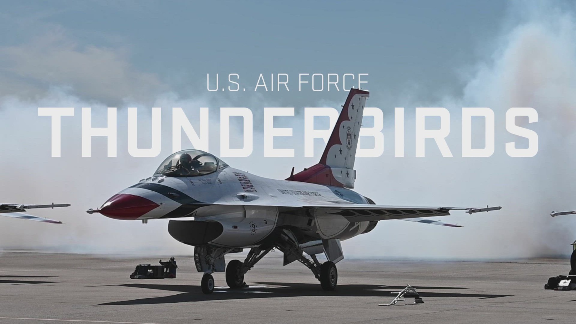 Video of United States Air Force Air Demonstration Squadron "Thunderbirds"  2022 team.