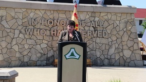 IMCOM-Readiness director provides remarks during Fort McCoy Garrison Change of Command ceremony, Part I
