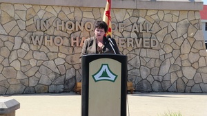 IMCOM-Readiness director provides remarks during Fort McCoy Garrison Change of Command ceremony, Part II