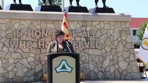 IMCOM-Readiness director provides remarks during Fort McCoy Garrison Change of Command ceremony, Part III
