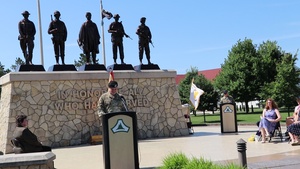 Col. Michael Poss gives remarks during Fort McCoy Garrison change-of-command ceremony, Part II