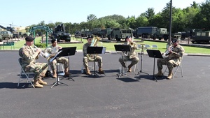 204th Army Band members play during Fort McCoy Garrison change-of-command ceremony, Part I