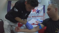 Red Cross Hosts a Task Force Blood Battle in Camp Beuhring, Kuwait, July 2022