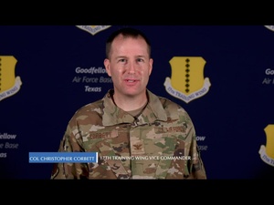 Introducing Col. Christopher Corbett, 17th TRW Vice Commander