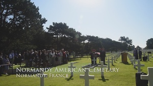 WWII pilot MIA for 74 years laid to rest at Normandy American Cemetery