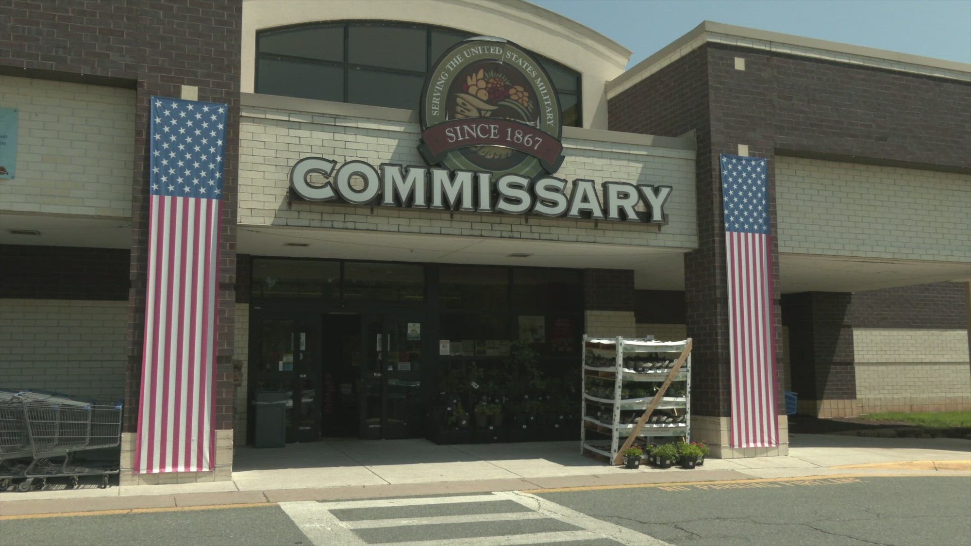 Broll Package of Marine Corps Base Quantico Commissary. Interiors and exteriors. Signage. Customers shopping. Various shots throughout the store.