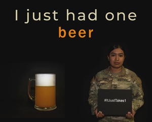 #ItJustTakes1 DWI Animated Graphic