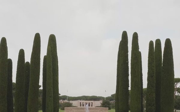 Sicily-Rome American Cemetery Overview Video B Roll