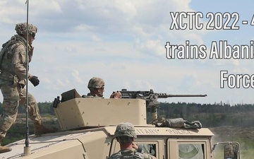 NJNG Soldiers train Albanian Armed Forces at XCTC live range