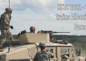 NJNG Soldiers train Albanian Armed Forces at XCTC live range