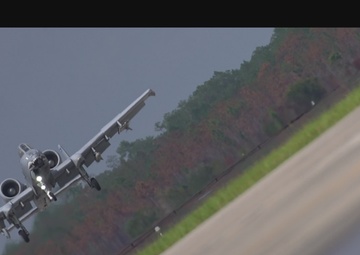 Agile Flag 22-2 BROLL - A-10s arrive at Avon Park
