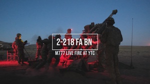 Oregon National Guard, 2-218 FA 2022 Live Fire at YTC
