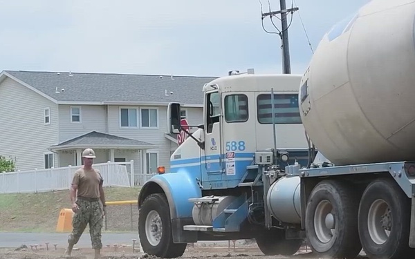 ROK, Seabees Pour Concrete at RIMPAC 2022