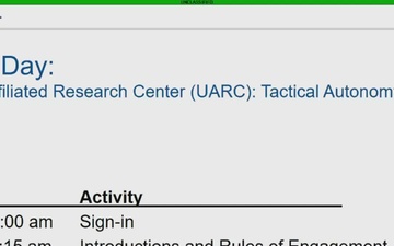 UARC Outreach Event on Tactical Autonomy BAA