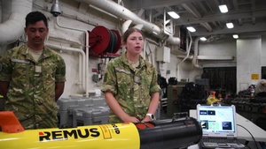 B-roll and Interview with Royal New Zealand Navy Able Hydrographer Demi Libeau