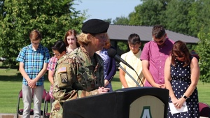 Fort McCoy Garrison Chaplain provides invocation for Garrison Change-of-Command Ceremony