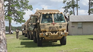 Competitors receive welcome brief prior to the start of XVIII Airborne Corps Best Squad Competition