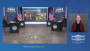 President Biden Holds a Virtual Meeting on the Chips Act