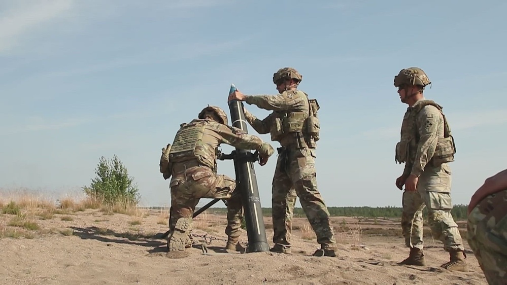 DVIDS - Video - U.S. and Finnish armies combined mortar B-roll