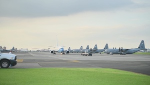 B-ROLL Second Gentleman Doug Emhoff Visits Yokota Air Base
