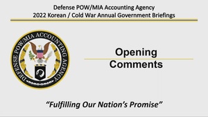 DPAA Hosts Series of Briefs and Updates to Korean and Cold War Families, Day Two, Part 1