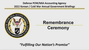 DPAA Hosts Series of Briefs and Updates to Korean and Cold War Families, Day Two, Part 2