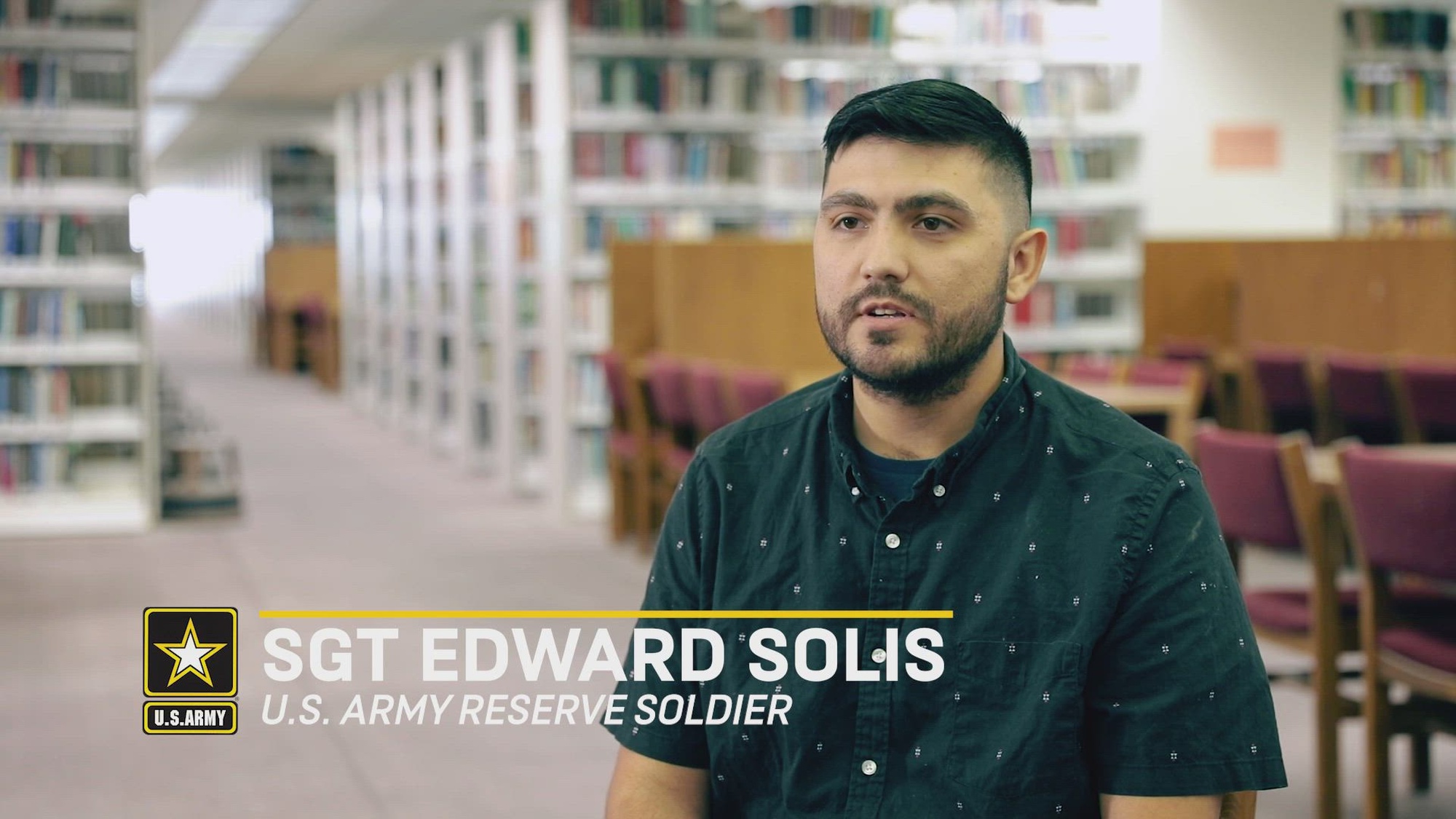 SGT Edward Solis pursues his civilian career, while still serving in the U.S. Army Reserve. After his time on Active Duty, Ed learned about the benefits of the Army Reserve during his time in the Inactive Ready Reserve (IRR). 

With more flexibility in the Reserve, Ed experiences the best of both worlds.

Video By Tim Yao